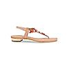 ROCIA Pink Women Casual Embroidered Flat Sandals