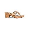 ROCIA Rose Gold Women Casual Woven Block Heel Slip Ons