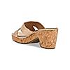 ROCIA Rose Gold Women Casual Woven Block Heel Slip Ons