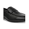 Regal Black Men Leather Slip-On Shoes