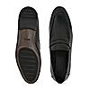 Regal Black Men Leather Slip-On Shoes