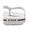 CROCS LIGHT GREY UNISEX CROCBAND FLIP FLOPS