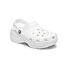 CROCS WHITE WOMEN CLASSIC PLATFORM CLOGS