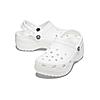 CROCS WHITE WOMEN CLASSIC PLATFORM CLOGS