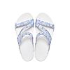 CROCS BLUE WOMEN KADEE II GRAPHIC FLIP FLOPS