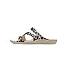 CROCS BEIGE WOMEN KADEE II GRAPHIC FLIP FLOPS