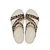 CROCS BEIGE WOMEN KADEE II GRAPHIC FLIP FLOPS