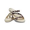 CROCS BEIGE WOMEN KADEE II GRAPHIC FLIP FLOPS