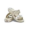 CROCS BEIGE UNISEX MARBLED FLIP FLOPS