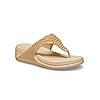 CROCS BEIGE WOMEN BOCA BLING FLIP FLOPS