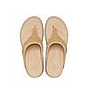 CROCS BEIGE WOMEN BOCA BLING FLIP FLOPS