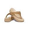 CROCS BEIGE WOMEN BOCA BLING FLIP FLOPS