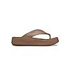 CROCS BROWN WOMEN GETAWAY PLATFORM FLIP FLOPS