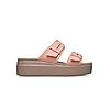 CROCS PEACH WOMEN BROOKLYN BUCKLE LOW FLIP FLOPS