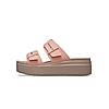 CROCS PEACH WOMEN BROOKLYN BUCKLE LOW FLIP FLOPS