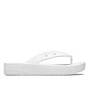 CROCS WHITE WOMEN CLASSIC PLATFORM FLIP FLOPS