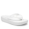 CROCS WHITE WOMEN CLASSIC PLATFORM FLIP FLOPS