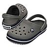 CROCS GREY KIDS CROCBAND CLOGS