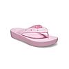 CROCS PINK WOMEN CLASSIC PLATFORM FLIP FLOPS