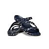 CROCS NAVY WOMEN KADEE II SHELLS PRINT FLIP FLOPS