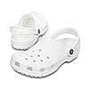 CROCS WHITE UNISEX CLASSIC CLOGS