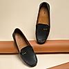 Empower By Rocia Black Women Leather Comfort Loafers