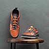 BUGATTI ORANGE MEN LACE UP SNEAKERS