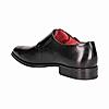 BUGATTI BLACK MEN MONK-STRAP SHOES