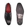 BUGATTI BLACK MEN FORMAL SLIP-ONS