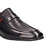 BUGATTI BLACK MEN FORMAL SLIP-ONS