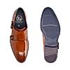 BUGATTI COGNAC MEN MONK-STRAP SHOES