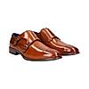 BUGATTI COGNAC MEN MONK-STRAP SHOES