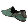 Regal Olive Men Velvet Embroidered Ethnic Slip Ons