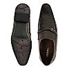 Regal Maroon Men Textured Leather Slip On Shoes