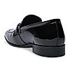 Imperio By Regal Black Men Formal Patent Leather Buckled Slip Ons