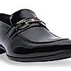 Imperio By Regal Black Men Formal Patent Leather Buckled Slip Ons