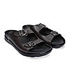 Regal Brown Men Textured Leather Sandals