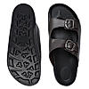 Regal Brown Men Textured Leather Sandals