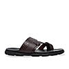 Imperio By Regal Bordo Men Textured Leather Sandals