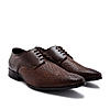 Regal Brown Men Formal Textured Leather Lace Ups