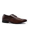 Regal Brown Men Formal Textured Leather Lace Ups