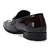 Imperio By Regal Maroon Men Formal Patent Leather Buckled Slip Ons