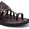 Regal Brown Men One Toe Formal Strappy Sandal