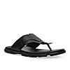 Imperio By Regal Black Men Casual Leather Sandals