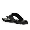 Imperio By Regal Black Men Casual Leather Sandals