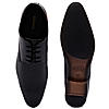 Regal Black Men Formal Textured Leather Lace Ups