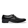 Regal Black Men Formal Textured Leather Lace Ups