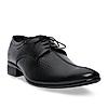 Regal Black Men Formal Textured Leather Lace Ups