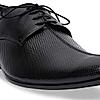 Regal Black Men Formal Textured Leather Lace Ups