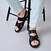 Regal Black Men Casual Leather Sandals